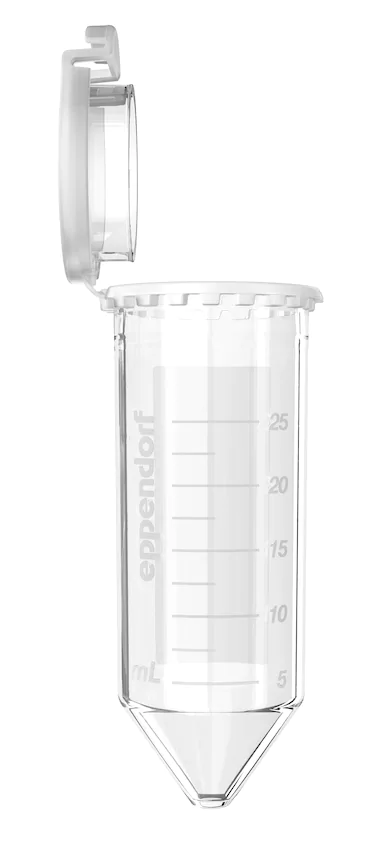 艾本德Eppendorf Conical Tubes 25 mL 帶鎖扣蓋 SnapTec?, 25 mL, 啟動套裝，4  個單離心管架，6  個轉子適配器，轉子孔可容納 50  mL 錐形管, P